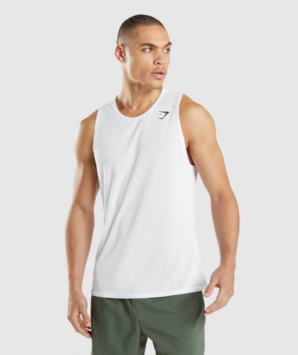 Panske Tielko Gymshark Arrival Biele | AE3625704